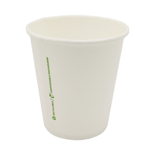 Vaso de papel – Blanco - 210 ml. / 7 oz. WATER BASED Ø 73 mm.