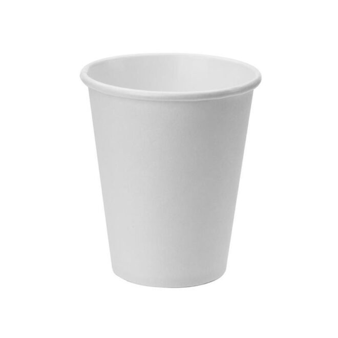 Vaso de papel – Blanco - 240 ml. / 8 oz. - Ø 80 mm.
