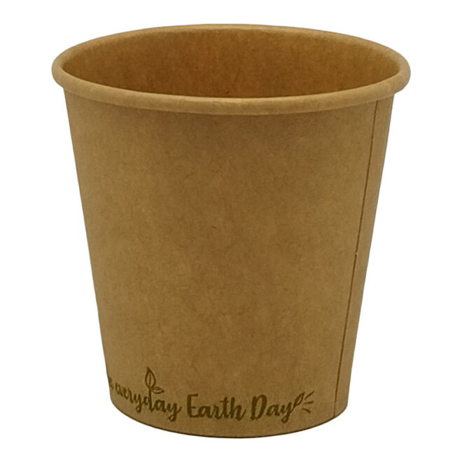 Vaso de papel – Kraft – 90 ml. /3 oz. EARTH DAY Ø 56 mm.